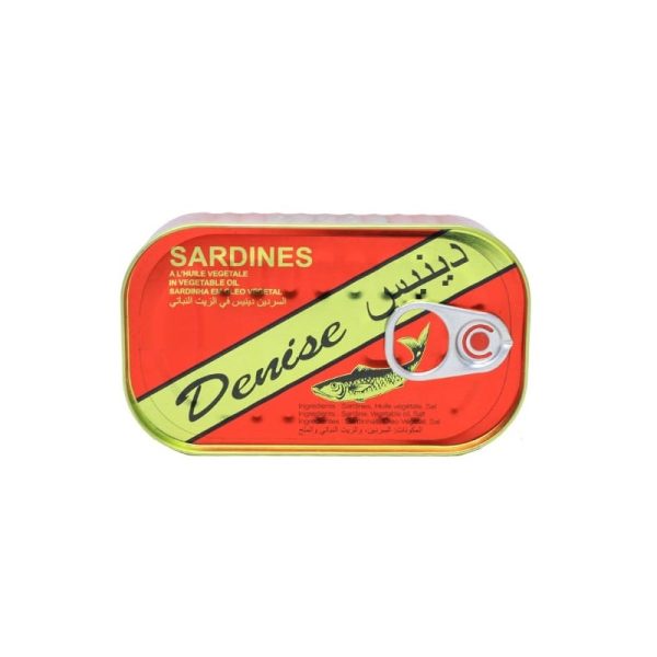 کنسرو ساردین در روغن گیاهی دنیس Denise وزن 125 گرم