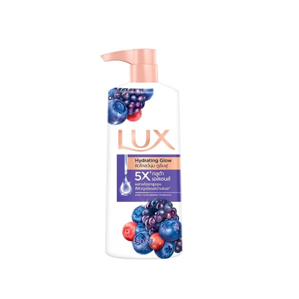 شامپو بدن مرطوب کننده پوست لوکس Lux Hydrating Glow حجم 450 میل
