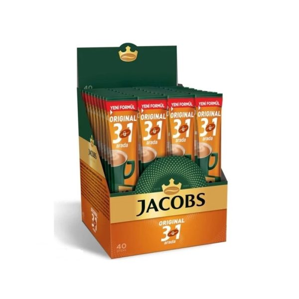 کافی میکس اورجینال 3 در 1 جاکوبز بسته 40 عددی