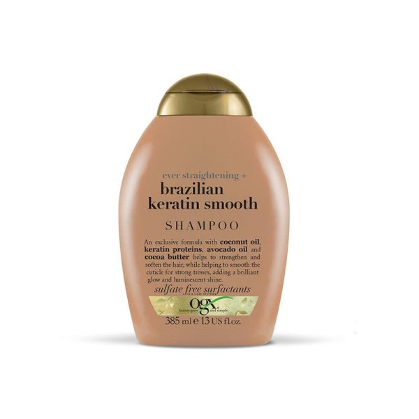 شامپو کراتین برزیلی او جی ایکس OGX حجم 385 میل