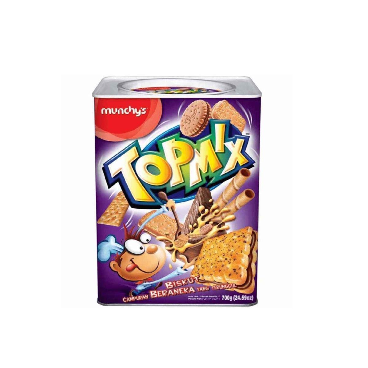 بیسکویت تاپ میکس مانیز Munchy's Topmix وزن 700 گرم