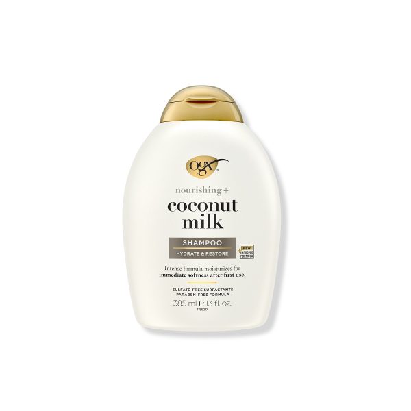 شامپو تقویتی مو او جی ایکس OGX Coconut Milk حجم 385 میل