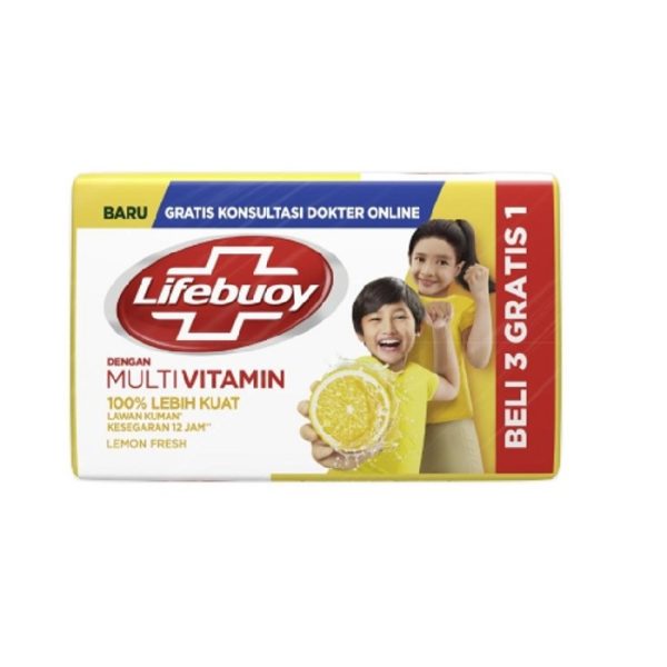 صابون ضدعفونیکننده لایف بوی Lifebuoy Lemon Fresh وزن 100 گرم