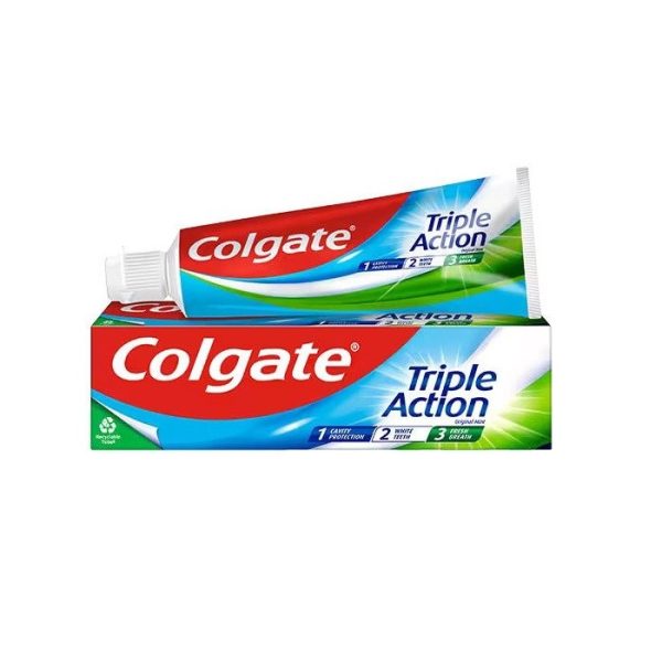 product-grid-gallery-item خمیردندان محافظت سه‌گانه برای دندان‌ها کلگیت Colgate Triple Action حجم 100 میل