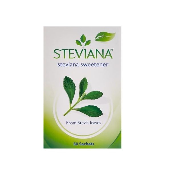 شیرین‌کننده طبیعی Steviana از برگ استویا بسته 50 عددی
