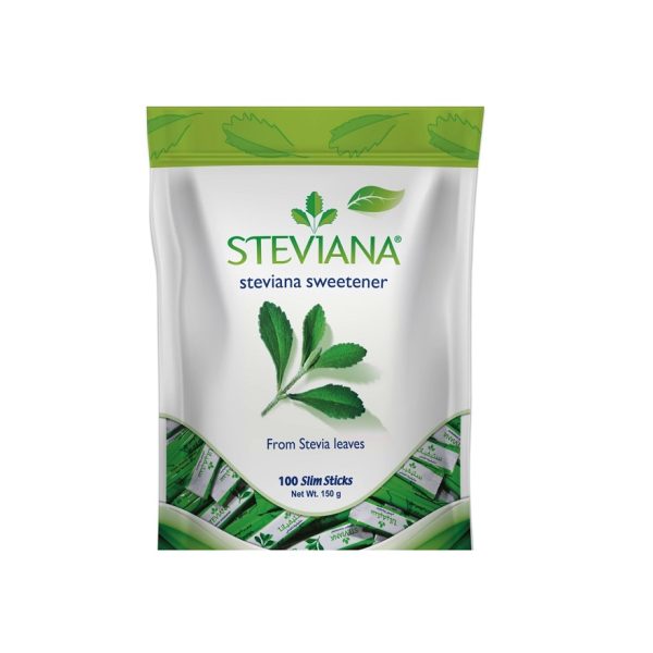 شیرین‌کننده طبیعی Steviana از برگ استویا بسته ۱۰۰ عددی