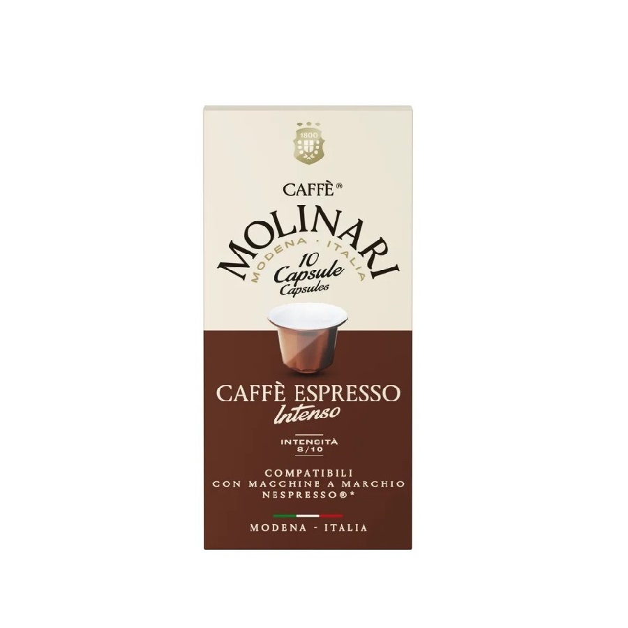 کپسول قهوه مولیناری اسپرسو اینتنسو بسته 10 عددی