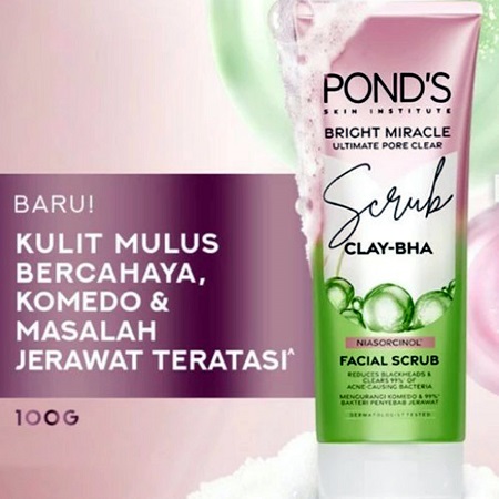 product-grid-gallery-item اسکراب صورت پوندز Pond’s مدل Clay-BHA وزن 100 گرم