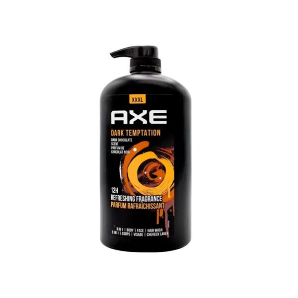 شامپو آکس دارک تمپتیشن 3 در 1 مردانه (AXE Dark Temptation 3in1) حجم 1000 میل