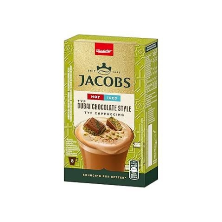 کاپوچینو دبی شکلات جاکوبز Jacobs بسته 8 عددی