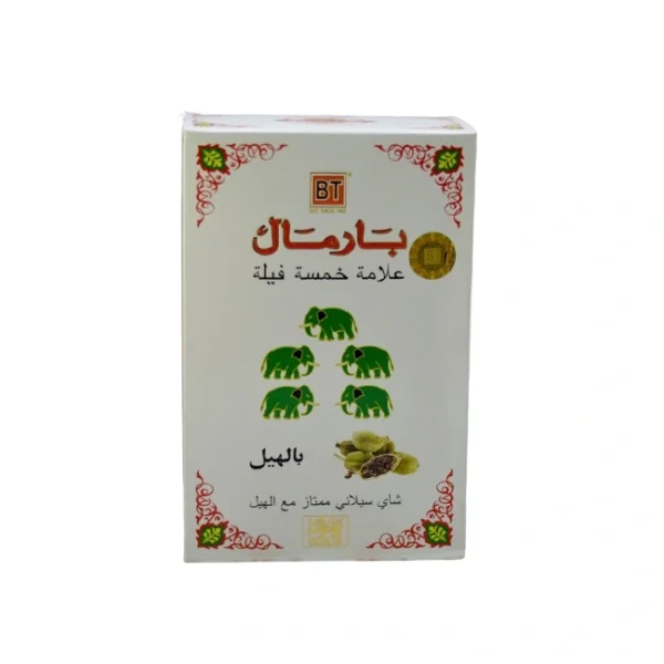 چای پنج فیل بارمال با طعم هل 500 گرمی