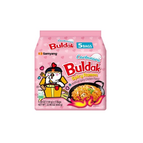 نودل سامیانگ بولداک کاربونارا بسته 5 عددی