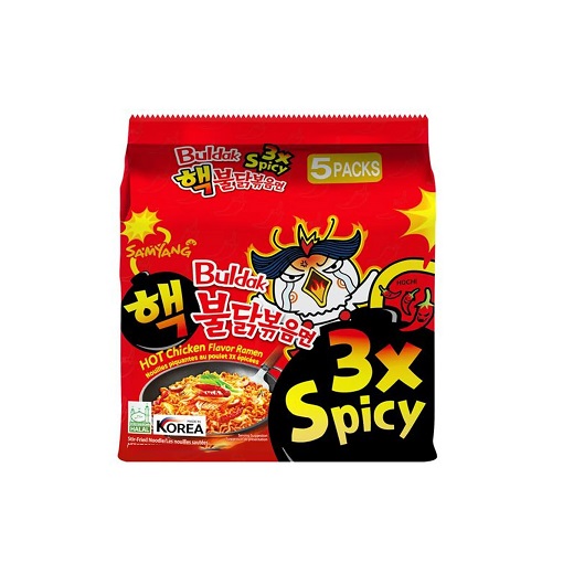 نودل سامیانگ 3X اسپایسی بولداک بسته ۵ عددی
