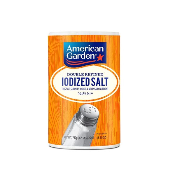 نمک یددار امریکن گاردن تصفیه‌شده دابل رفاین ۷۳۷ گرم