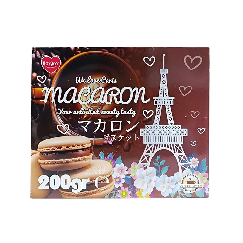 ماکارون شکلاتی روی‌ جوی مدل Welcome Paris وزن ۲۰۰ گرم